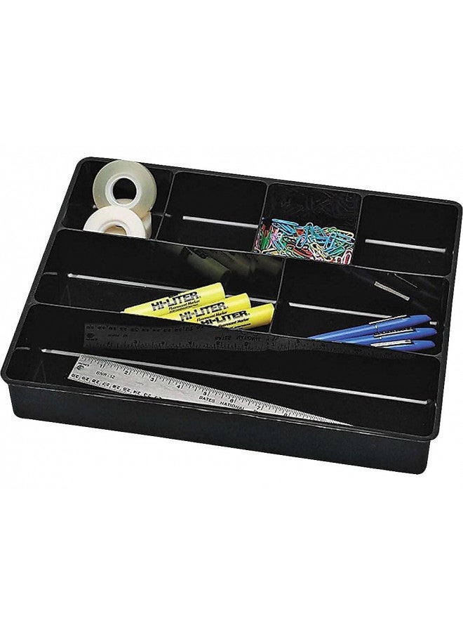 Rubbermaid Extra Deep Desk Drawer Director Tray, Plastic, 11.875 x 15 x 2.5 Inches, Black - Image 3