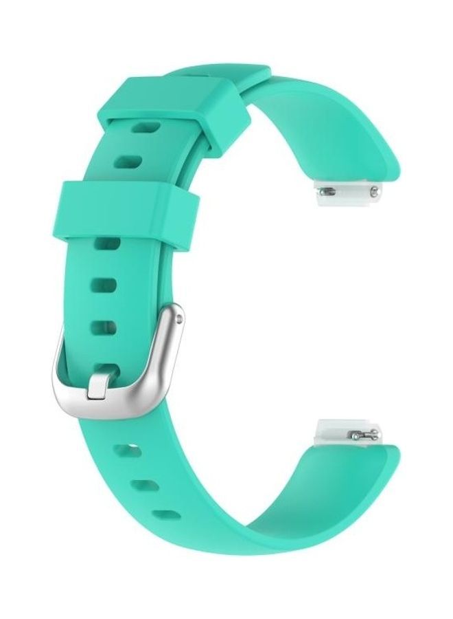 NIBEMINENT TPE Watchband Replacement Strap For Fitbit Inspire 2- Small Mint Green - Image 1