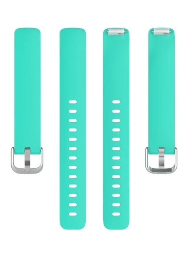 NIBEMINENT TPE Watchband Replacement Strap For Fitbit Inspire 2- Small Mint Green - Image 2