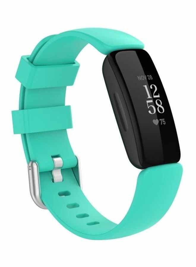 NIBEMINENT TPE Watchband Replacement Strap For Fitbit Inspire 2- Small Mint Green - Image 4