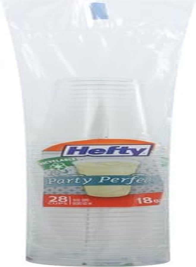 Hefty Deluxe Clear Plastic Cups - 18 Ounce, 28 Count - Image 2