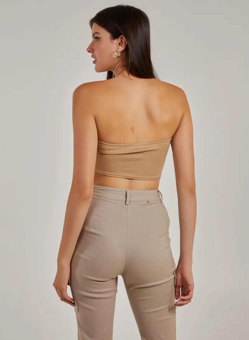 Pink Vanilla Seam Detail Corset