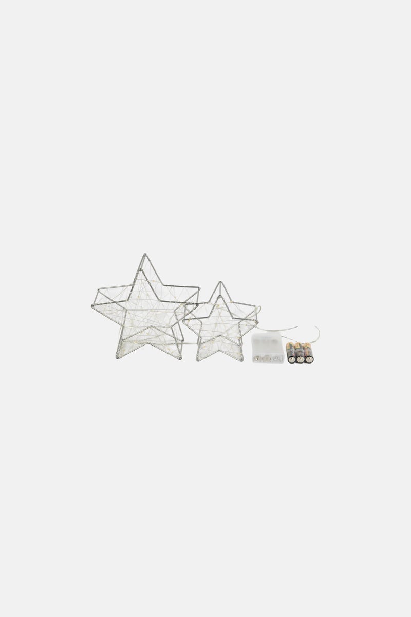 Tchibo 2 Pcs Mini Decorative Led Stars - Image 2