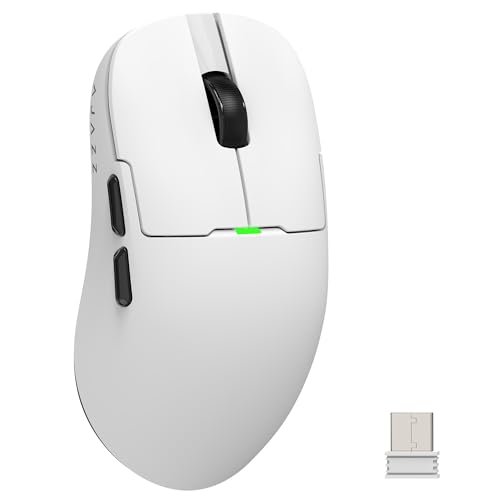 Ajazz أجاز AJ159 فأرة ألعاب خفيفة الوزن ثنائية الوضع مع كابل Type C ومستقبل USB مع حساس PAW3395 - Image 1