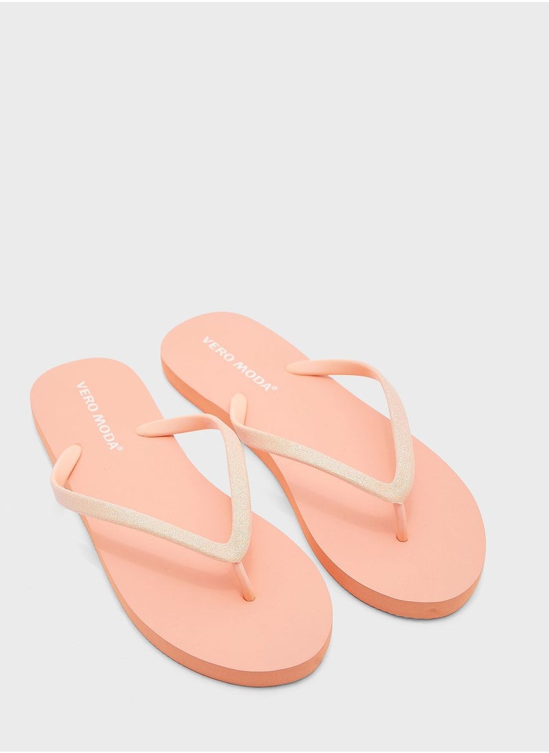 VERO MODA - T Bar Slip Flops - Image 1