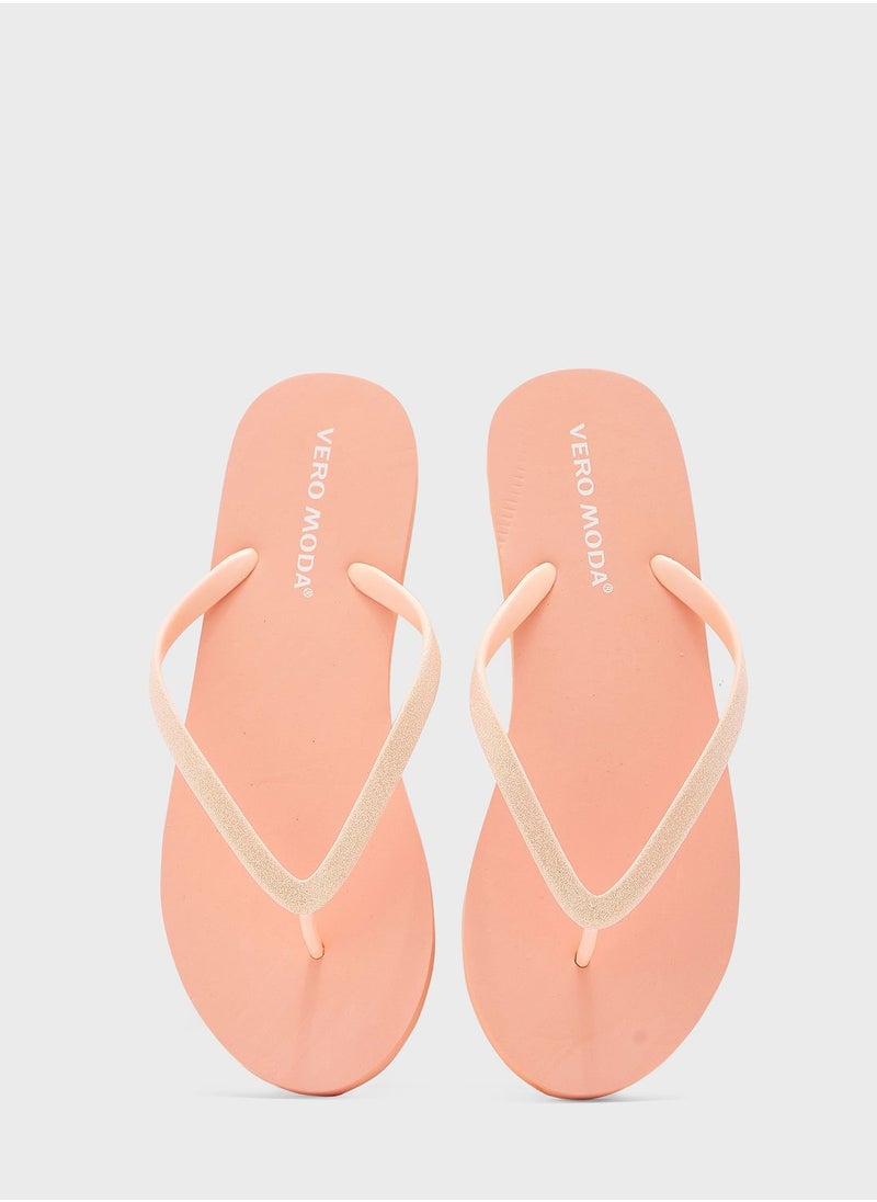 VERO MODA - T Bar Slip Flops - Image 1