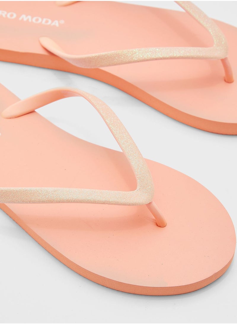 VERO MODA - T Bar Slip Flops - Image 1