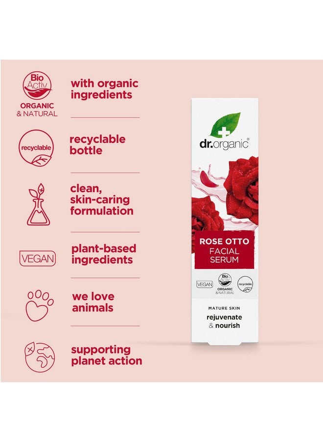 dr.organic Organic Doctor Organic Rose Otto Facial Serum 1.1 Fl.Oz.  - Image 3