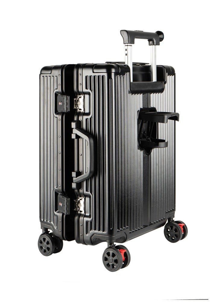 Concept 24" Ultimate Travel Companion: 24" Aluminum Framed Luggage with 360° Spinner Wheels and TSA-Approved Locks  - Image 2