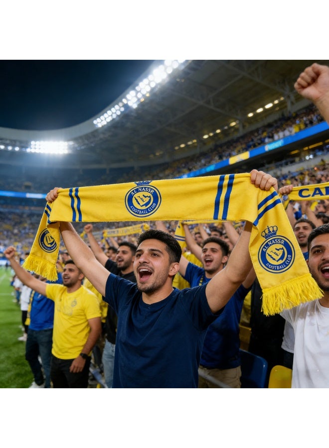 يهتف مشجعو كأس العالم لفريق النصر الفائز.