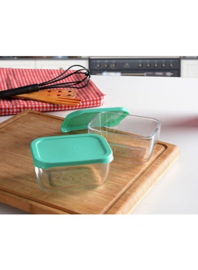 Paşabahçe حاوية طعام باساباخه سنوبوكس 420 مل – مجموعة حاويات محكمة الإغلاق من قطعتين - Image 1
