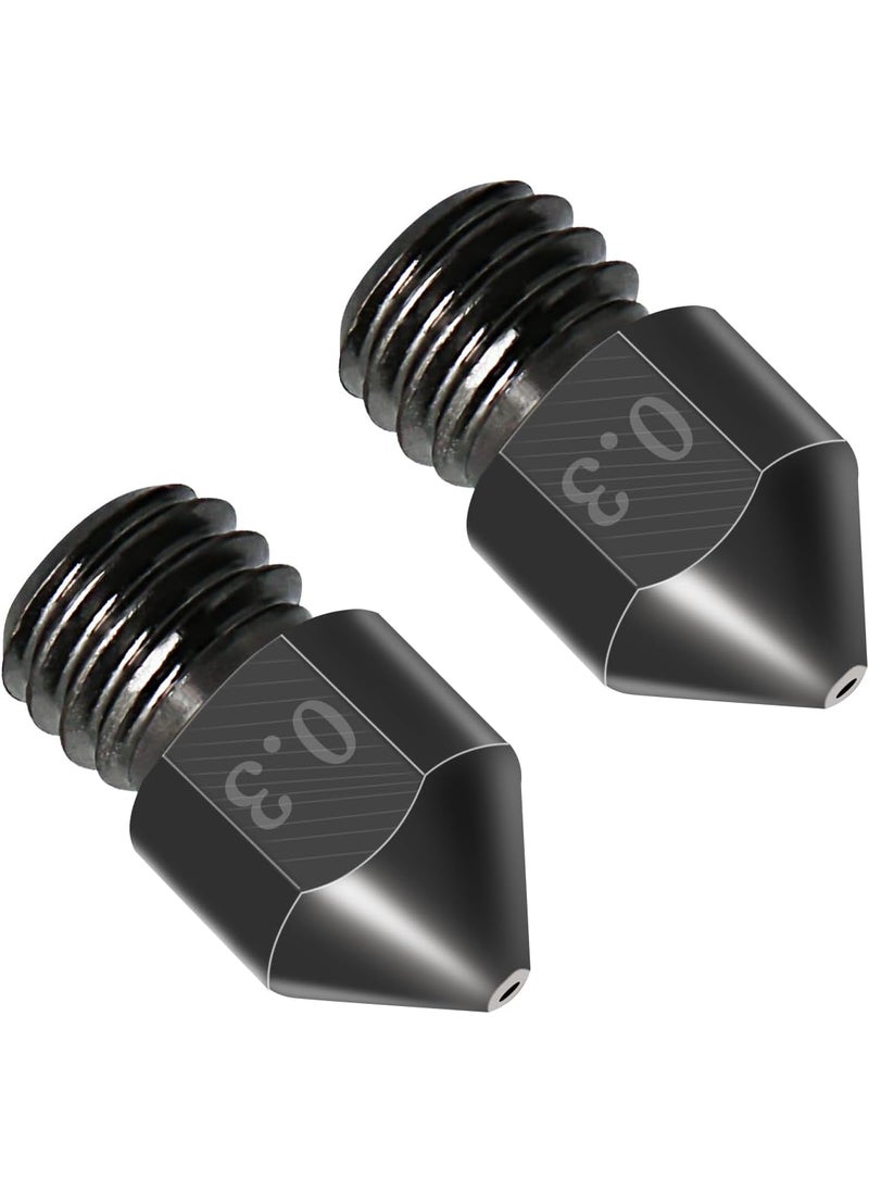 Aopin Aopin M6 175mm Extruders Nozzles 3D Printer 03mm  0012 Cemented Carbide Steel 3D Printer Extruders Nozzles 2 Pcs  - Image 1