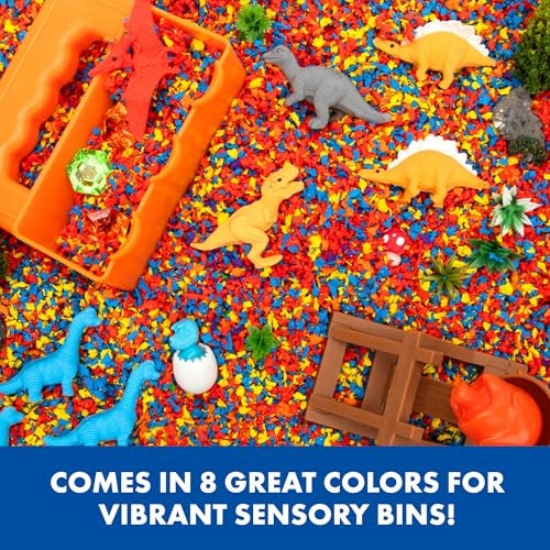 Educational Insights Pluffle® Mini 8-Pack - Sensory Bin Foam Set, No Mess Alternative to Sand Toys & Slime for Toddlers at Home or in The Classroom, Fun Sensory Table Filler, Gift for Kids Ages 3+ - Image 4