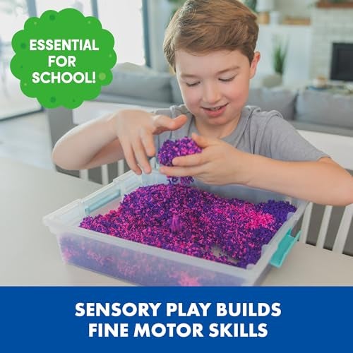 Educational Insights Pluffle® Mini 8-Pack - Sensory Bin Foam Set, No Mess Alternative to Sand Toys & Slime for Toddlers at Home or in The Classroom, Fun Sensory Table Filler, Gift for Kids Ages 3+ - Image 5