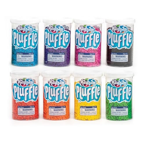 Educational Insights Pluffle® Mini 8-Pack - Sensory Bin Foam Set, No Mess Alternative to Sand Toys & Slime for Toddlers at Home or in The Classroom, Fun Sensory Table Filler, Gift for Kids Ages 3+ - Image 1