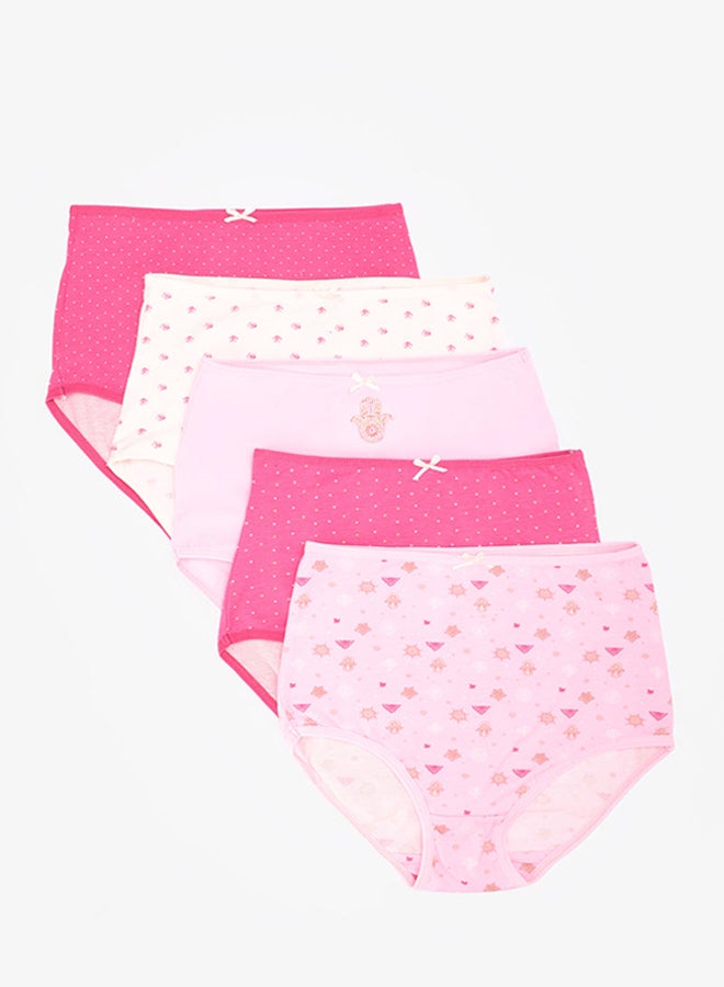 Carina Pack of 5 Colored Full Brief Panties - Image 1