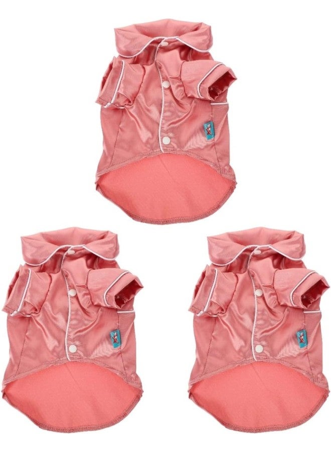 2pcs Jumpsuit Girl Loungewear Small Sleep Pink Pajamas Size Clothes- Pjs Comfy Baby Pet Robe Winter Clothes Soft Cotton Shirts Indoor Silk Jumpsuits Vest Cats for Costume- Pajama  - Image 1