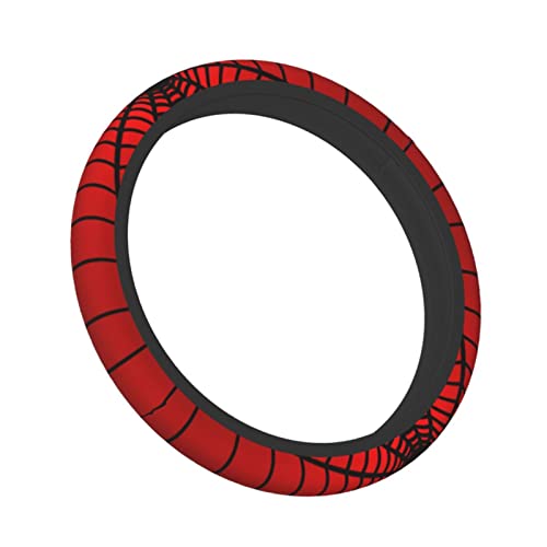 YANGDADA Red Spider Web Steering Wheel Cover Universal 15 Inch Cute Car Accessories Protector for Women Men - Image 2