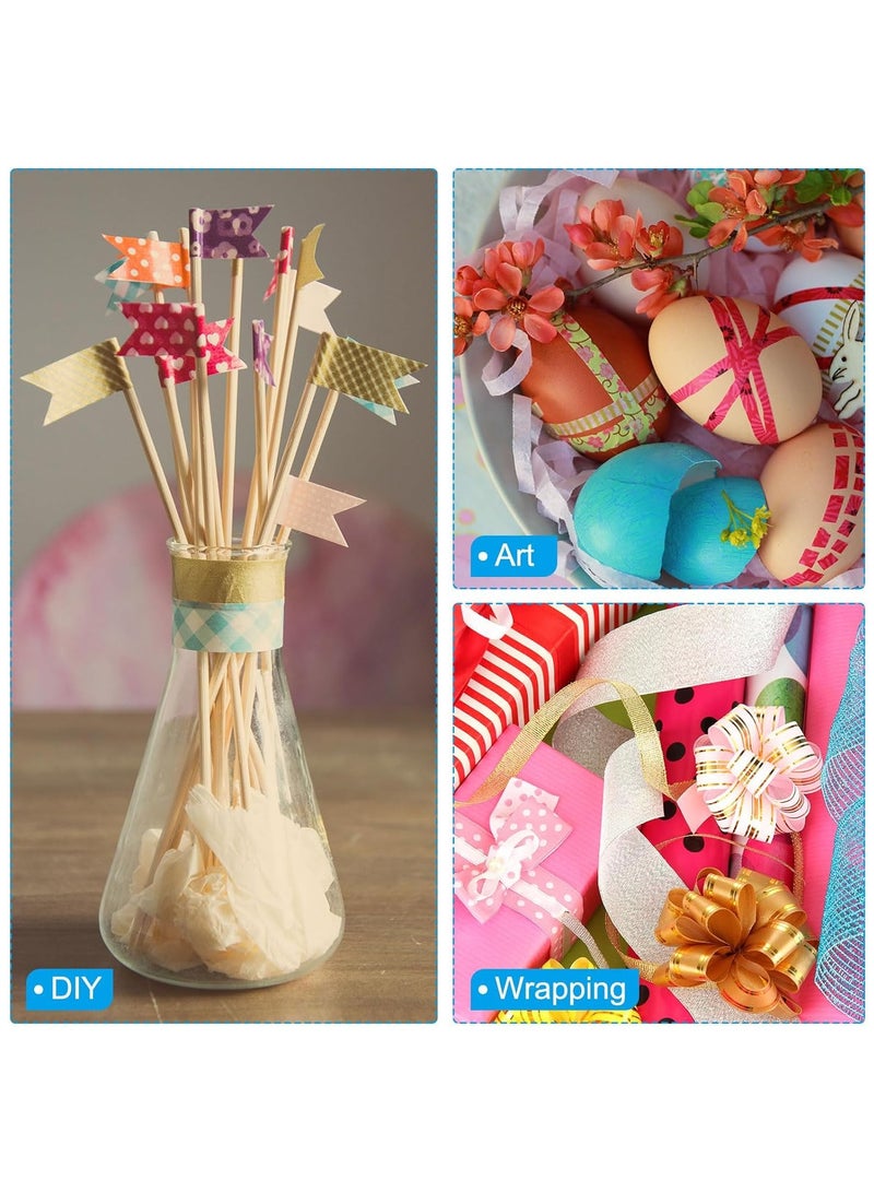 Zikra 6 Pack Self-Adhesive Holographic Reflective Tape Prism Tape Holographic Reflective Tape for Keep Birds Away Craft Projects DIY Art Home Daily Use 1 Inch x 55 Yards - Image 4