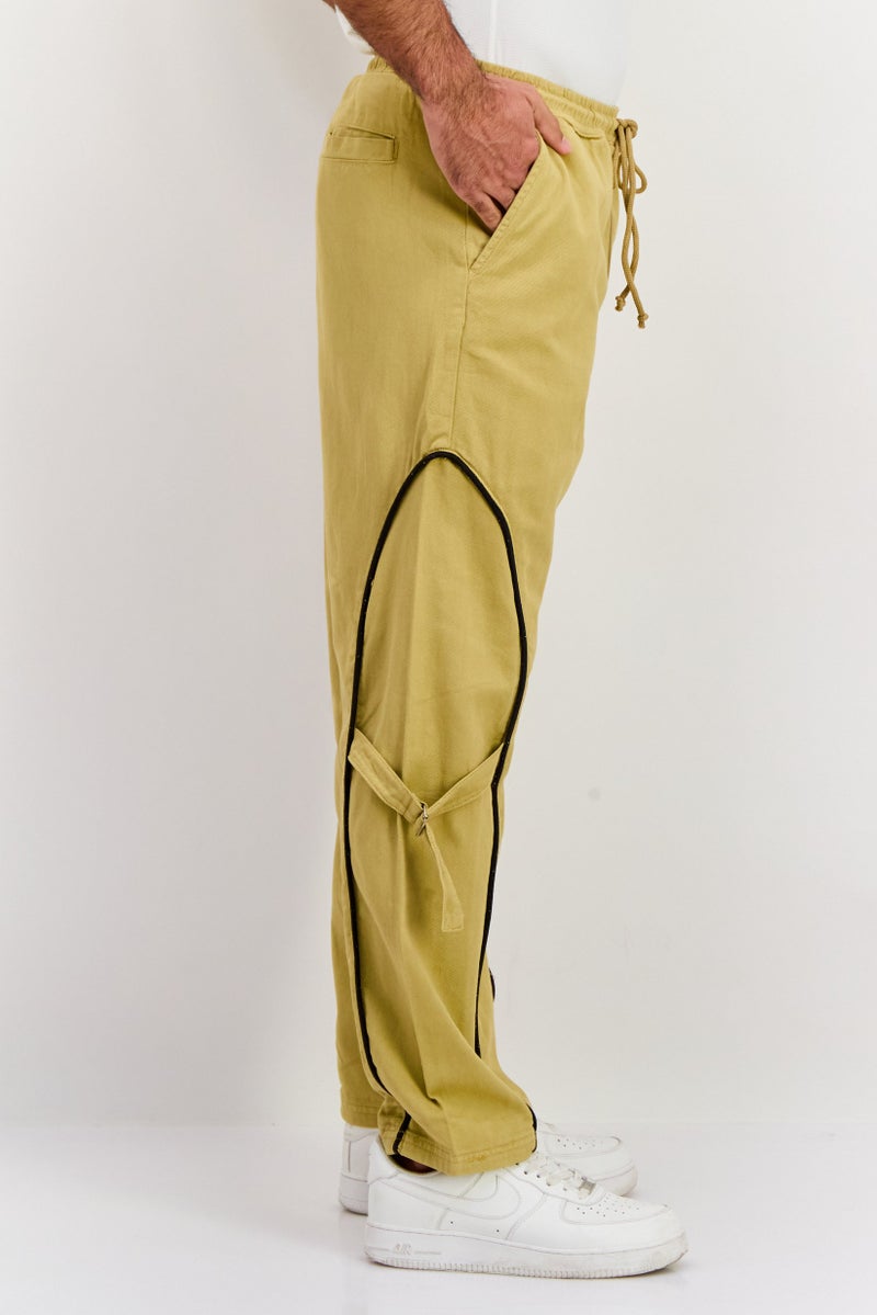 Night Addict بنطال تشينو عادي للرجال، تان - Image 4