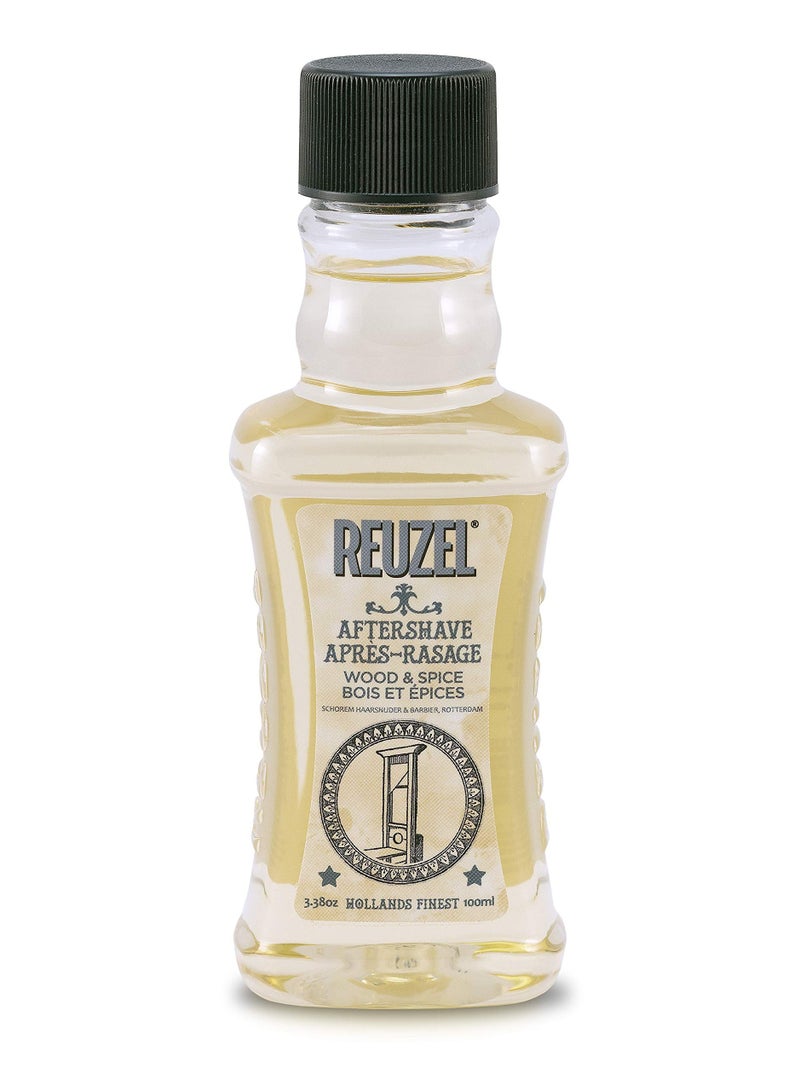 Reuzel Wood & Spice Aftershave- 3.38oz/100ml - Image 1