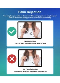 Generic Tablet Stylus Pen for iPad (2018-2024) Active Palm Rejection Technology with Tilt Sensor Suitable for All 2018 and Newer Models, All Models, White  - Image 4