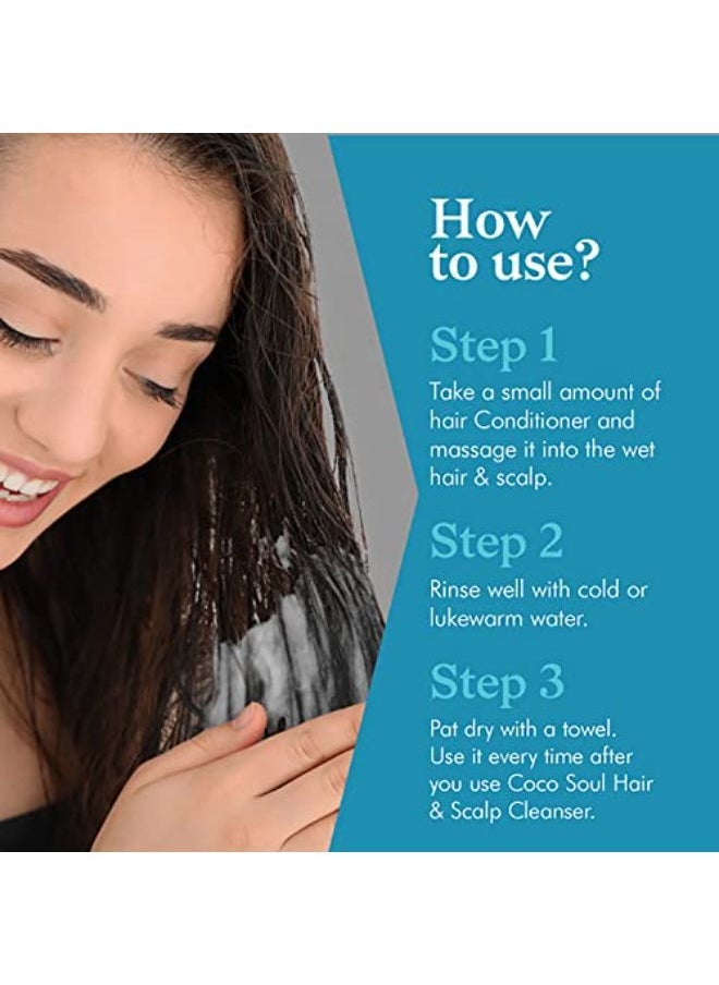 Coco Soul - Conditioner - Hair + Scalp | With Coconut & Ayurveda | Paraben & Sulphate Free | 200Ml - Image 1