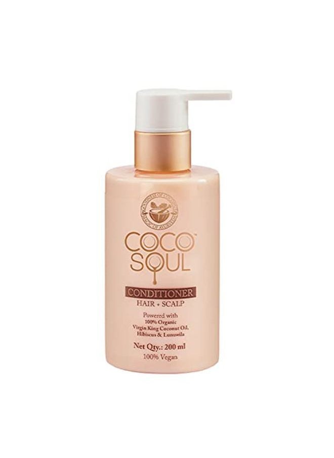 Coco Soul - Conditioner - Hair + Scalp | With Coconut & Ayurveda | Paraben & Sulphate Free | 200Ml - Image 1