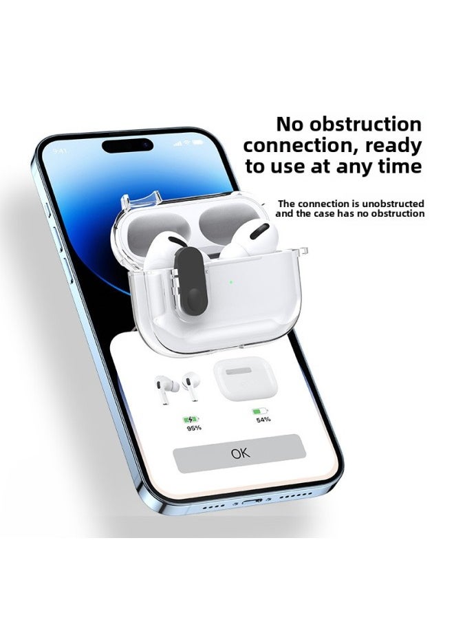 Generic - For Airpods4 Bluetooth Headset Protective Case AirpodsPro2 Ice Crystal Transparent For Apple Earphone Case Wholesale-Color:Ice Crystal Earphone Cover Transparent-Applicable Model:Airpods Pro - Image 1