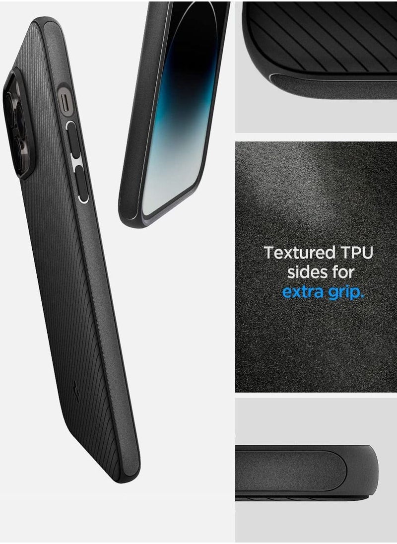 Spigen Mag Armor iPhone 14 Pro Max Case Cover With Magsafe - Matte Black  - Image 4
