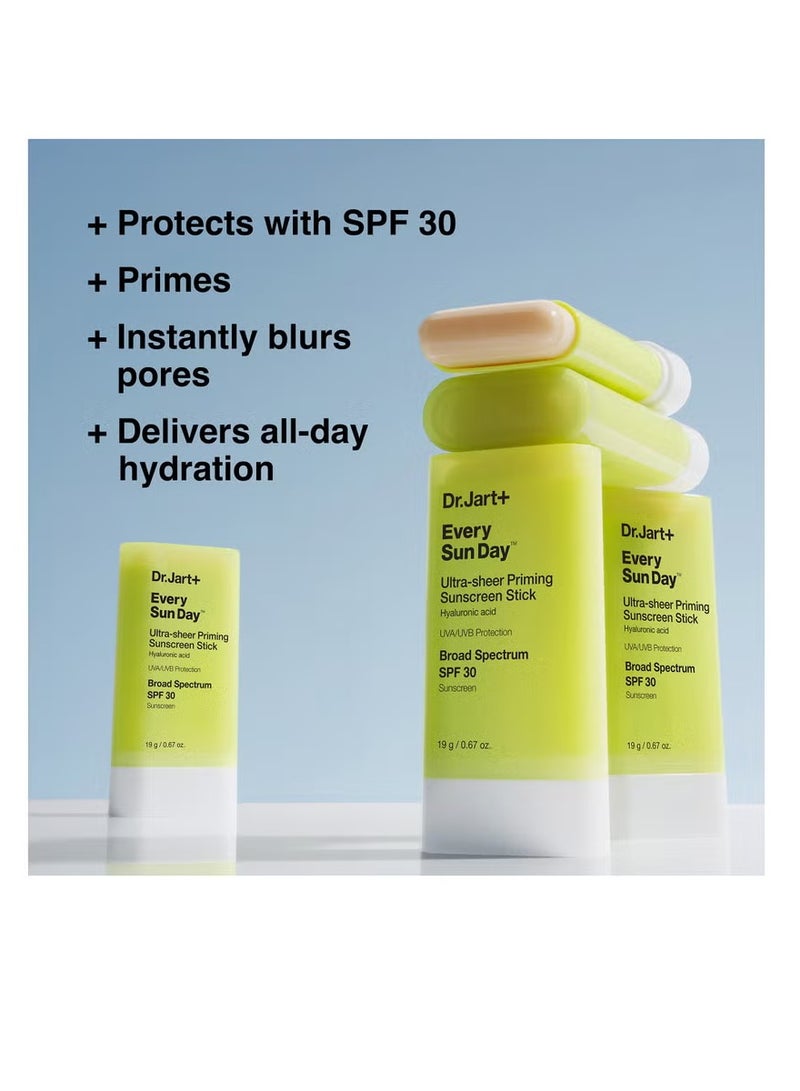 Dr.Jart+ Every Sun Day Ultra Sheer Priming Sunscreen Stick SPF 30 20g - Image 3