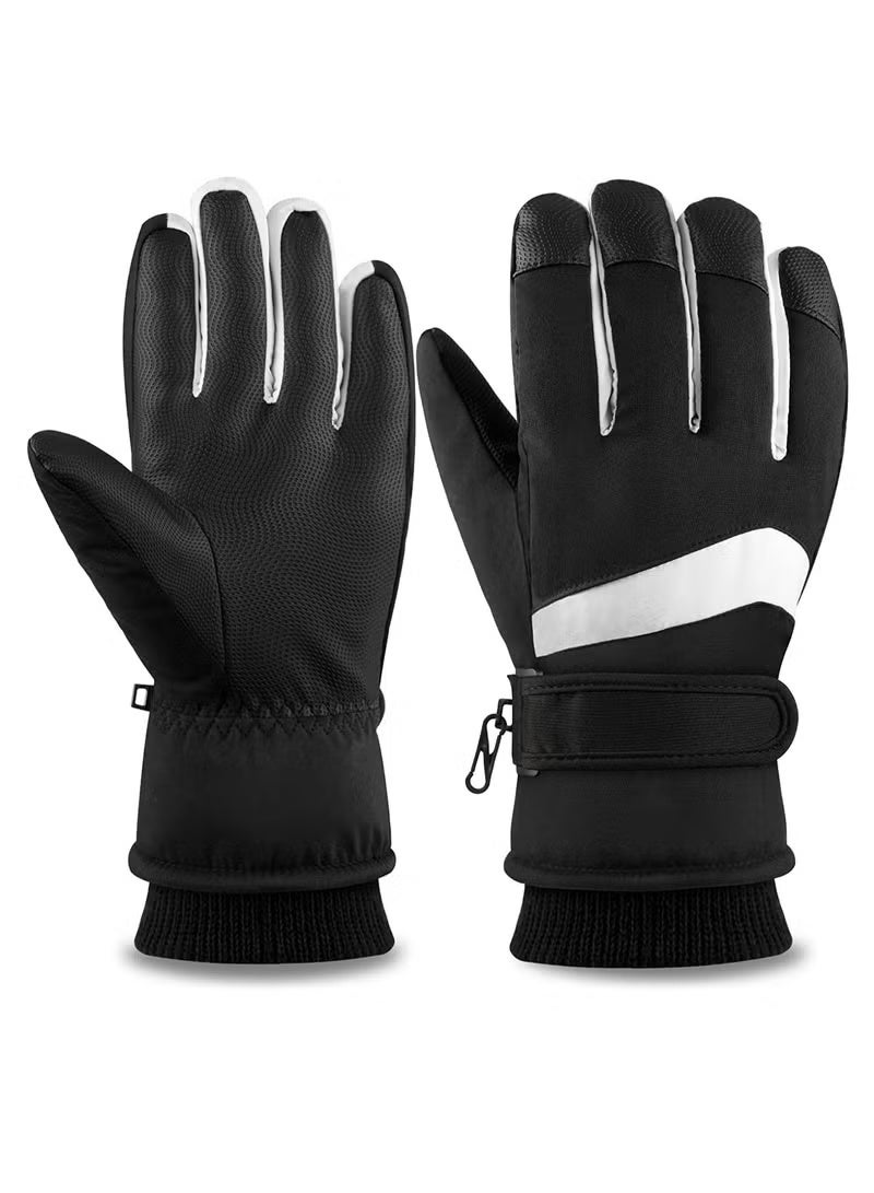 Snow Ski Gloves Waterproof, Ski Gloves Women -30°F Waterproof Winter Gloves Touchscreen Snow Gloves Women Men Warm Windproof Snowboard Gloves for Cold Weather (M) - Image 1