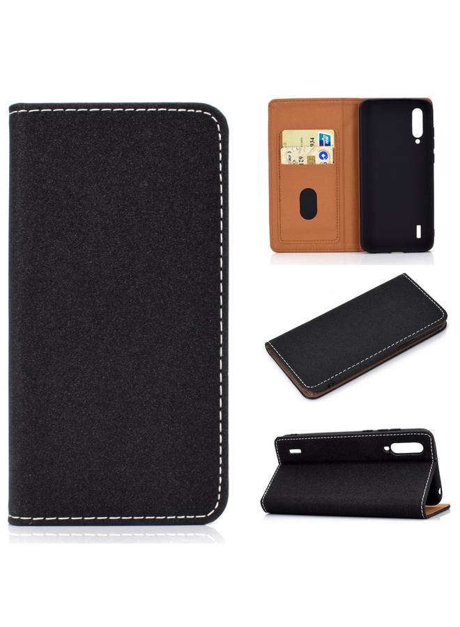 Case For Xiaomi Mi CC9e Solid Color Magnetic Horizontal Flip Leather Case with Card Slot & Holder
