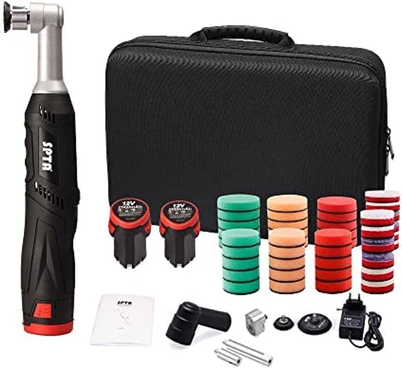 Cordless Mini Car Polisher, 12V Micro Cordless Scratches Killer Car Polisher RO/DA Mini Car Polisher for polishing, Sanding and Cleaning