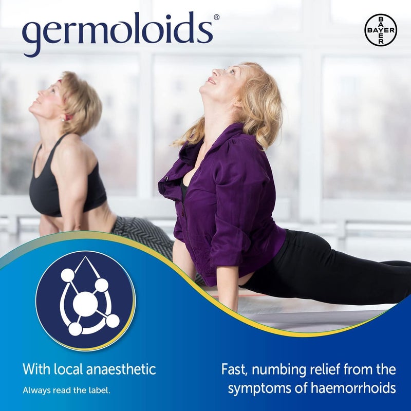 Germoloids Haemorrhoid Treatment Piles Treatment Ointment Triple Action with Anaesthetic to Numb the Pain Itch 55 ml Pack of 1 - Image 5