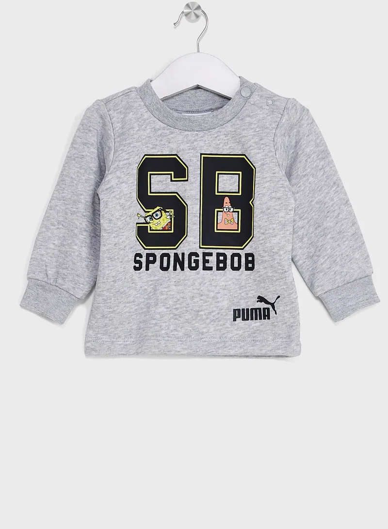 PUMA Infants Spongebob Minicat Crew Joggers Tr