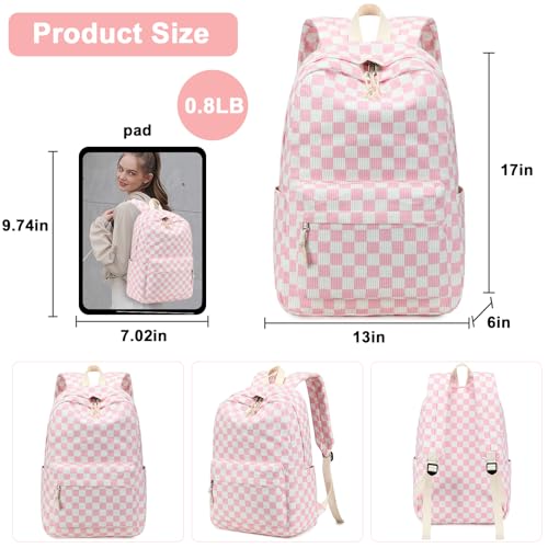 BLUBOON School Backpack for Teen Girls Bookbags Elementary High School Corduroy Laptop Bags Women Travel Daypacks - Image 4