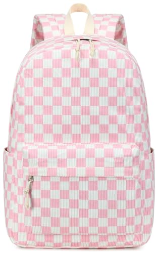 BLUBOON School Backpack for Teen Girls Bookbags Elementary High School Corduroy Laptop Bags Women Travel Daypacks - Image 1