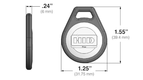 HID جهاز HID Corporation 1346 ProxKey III لبطاقة الوصول عن بُعد، 1-1/4" طول x 1-1/2" ارتفاع x 15/64" سمك (10) - Image 2