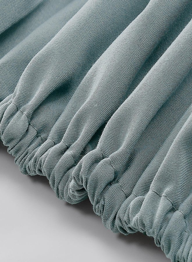 Modern Threads Soft Microfiber Solid Sheets - Luxurious Microfiber Bed Sheets - Includes Flat Sheet, Fitted Sheet with Deep Pockets, & Pillowcases Ocean Queen - Image 5