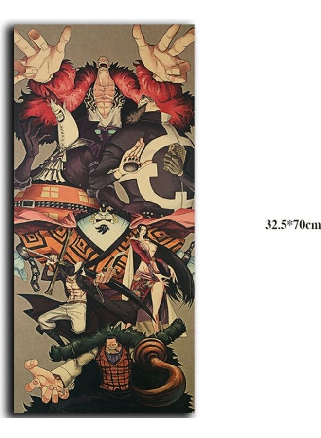 NIBEMINENT Cartoon Comic Style Wall Sticker Multicolour 32.5 x 70cm