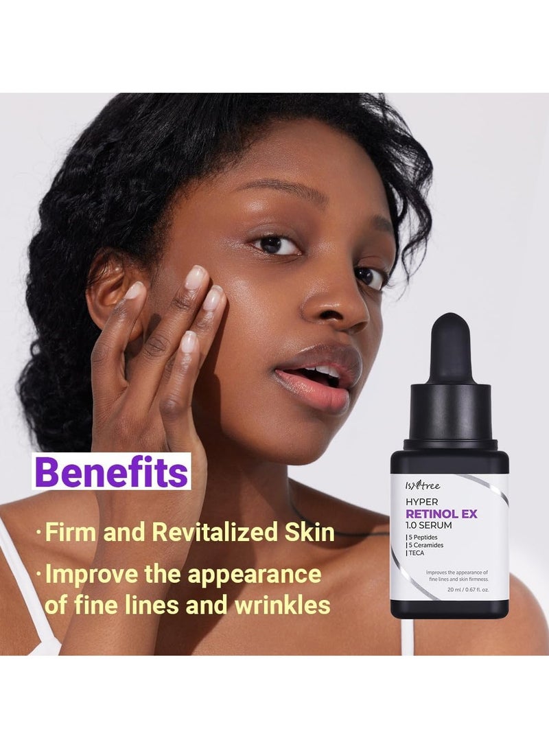 ISNTREE Hyper Retinol EX 1.0 Serum, 20ml– Korean Retinol Serum for Wrinkles, Fine Lines & Anti-Aging Skincare - Image 4