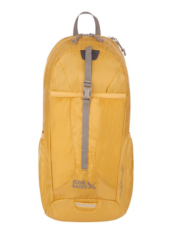 Eddie Bauer Stowaway Packable Backpack | Travel | Outdoor | Lightweight | Foldable | Durable | Ripstop Polyester | 20L - Field Gold - Image 1