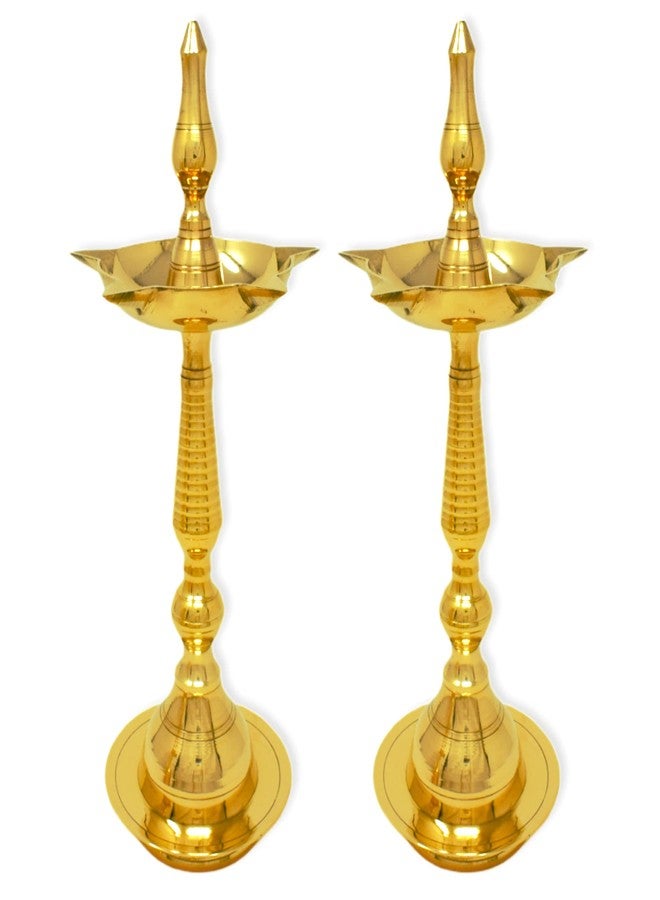 Hashcart Brass Kerala Diya for puja - Image 2