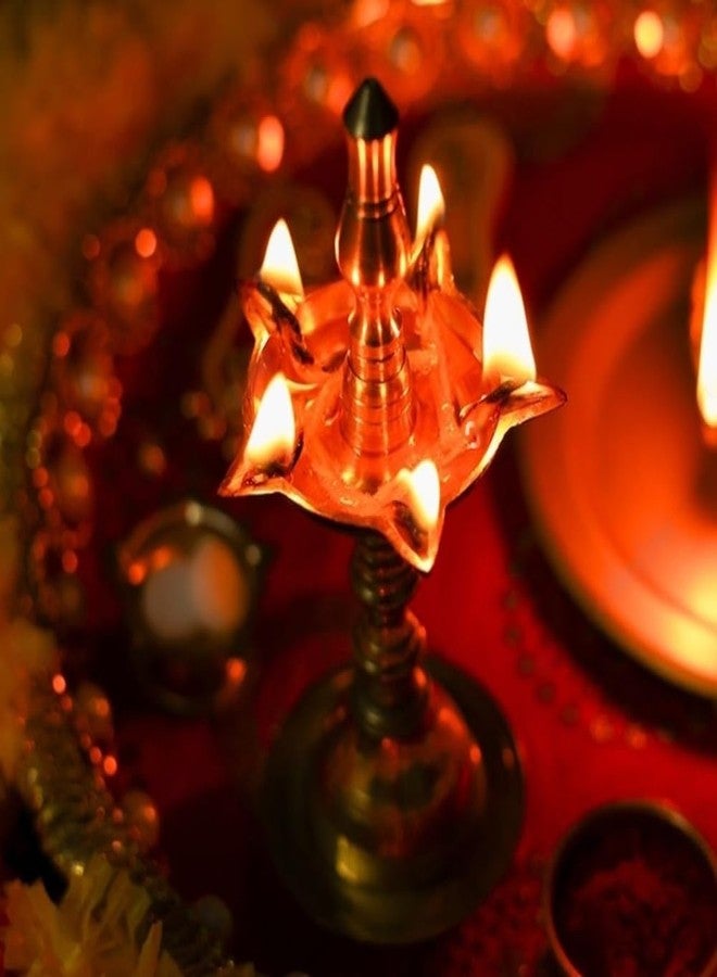 Hashcart Brass Kerala Diya for puja - Image 3