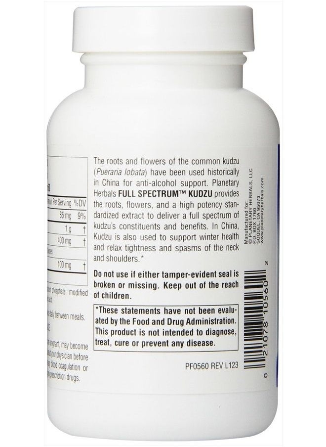 PLANETARY HERBALS - Full Spectrum Kudzu Tablets, 120 Count - Image 1