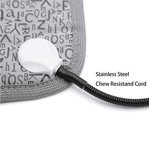 Nyicey Pet Heating Pad, Dog Cat Electric Heated Blanket Mat, Temperature Warming Cushion Bed with Anti Bite Tube - Image 3