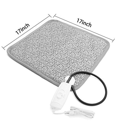 Nyicey Pet Heating Pad, Dog Cat Electric Heated Blanket Mat, Temperature Warming Cushion Bed with Anti Bite Tube - Image 2