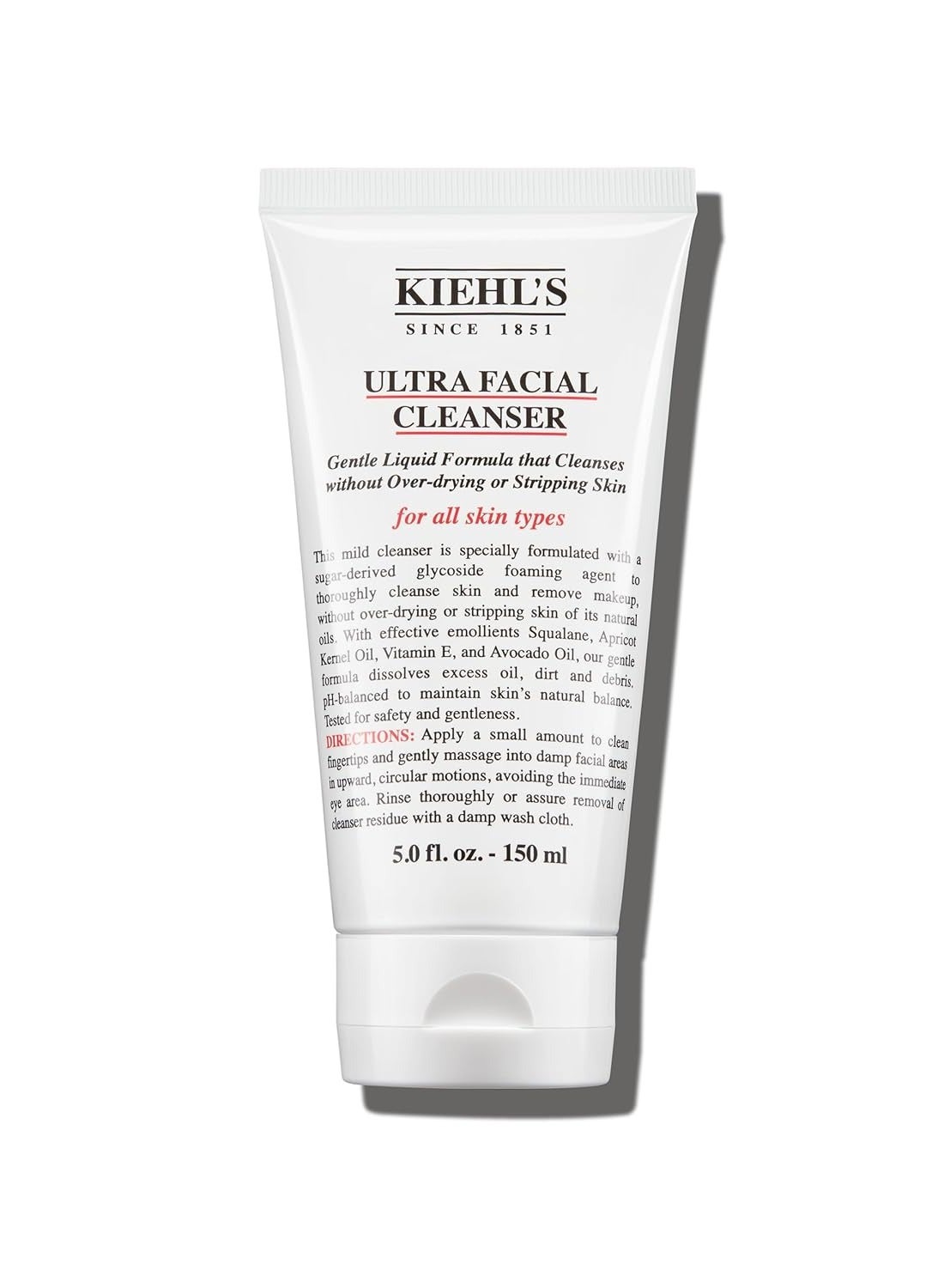 Kiehl's Ultra Facial Cleanser Lightweight Foamy Facial Cleanser Enriched Formula That Replenishes Skin Barrier Gently Exfoliates And Moisturizes Suitable For All Skin Types Paraben Free