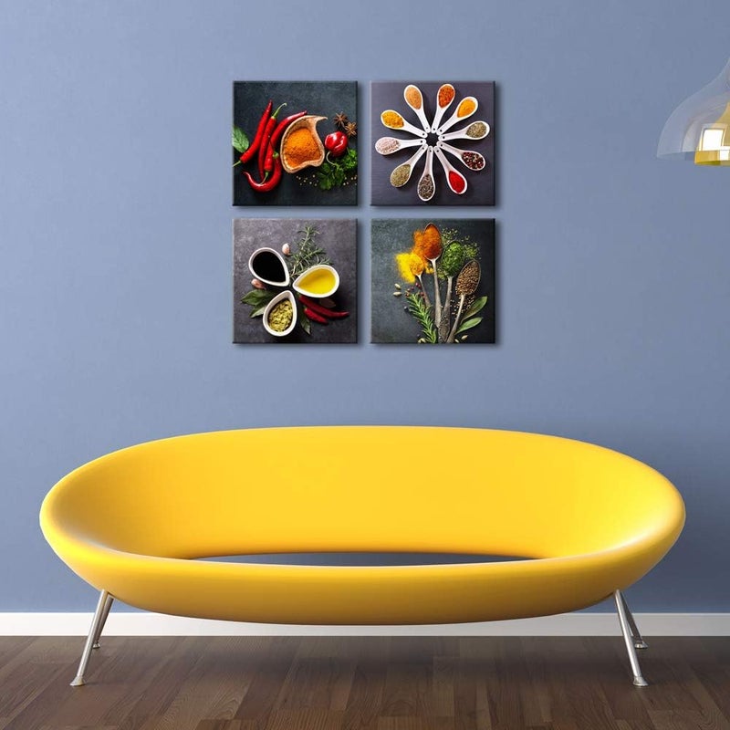 Pyradecor مجموعة فنون الحائط من قماش التوابل الملونة من بايراديكور - Image 5
